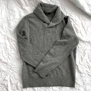 EUC J.Crew 100% Lambswool Gray Sweater